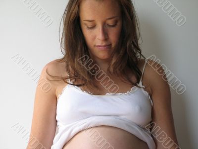 young pregnant woman