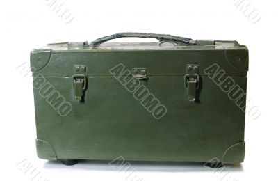 Military box on white background