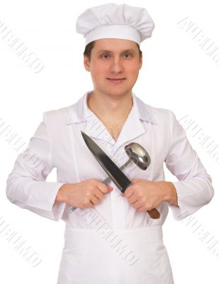Cook with the knife and the ladle