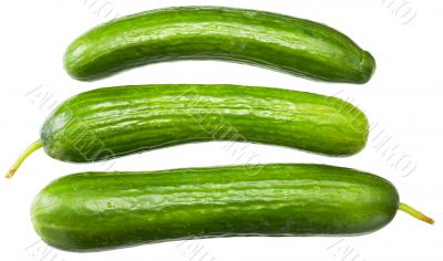 Three cucumbers