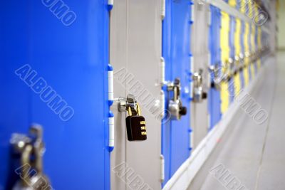 Row of lockers