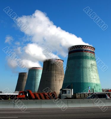 The water-cooling towers
