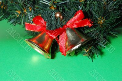 Christmas bells on the tree