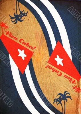 Viva Cuba Dirty abstract creativity background