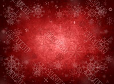 Ice red christmas background