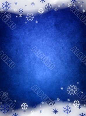 Ice blue christmas background