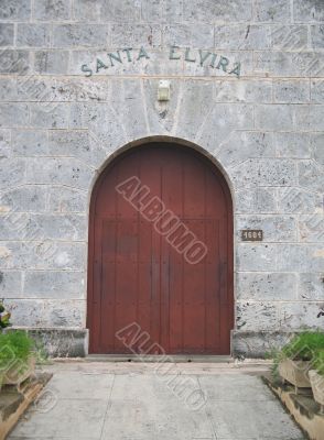 church front entrance