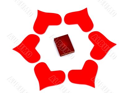 hearts around book
