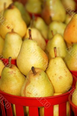 Pears at the market