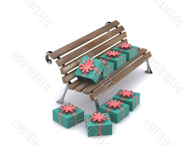gifts on banch
