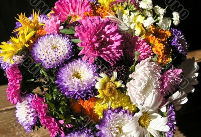Multicolored flowers  bouquet