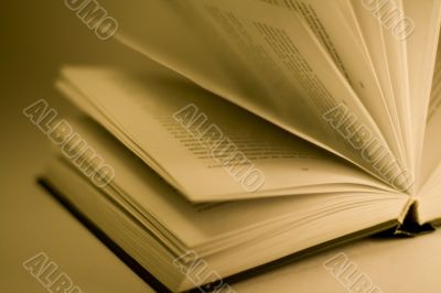 opened book