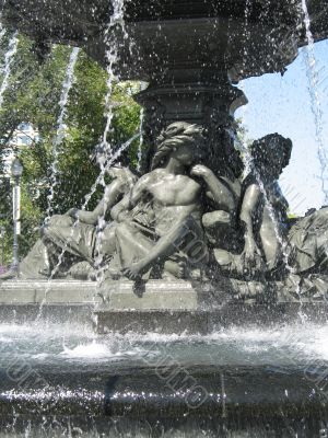 water fountain in a park