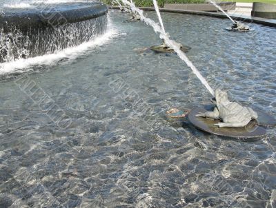 water fountain in a park