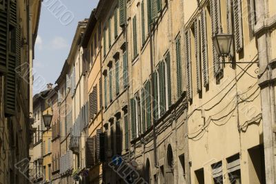 Old street in Siena (Tuscany)