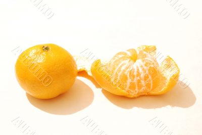 two mandarines