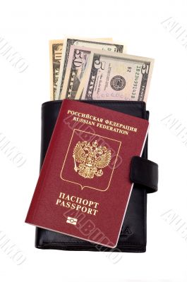 The passport, wallet and the dollars