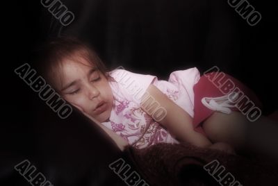 sleeping little girl