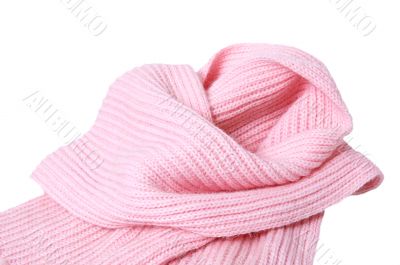 Woolen rose scarf.
