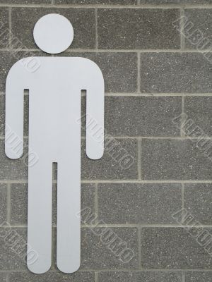 male washroom sign
