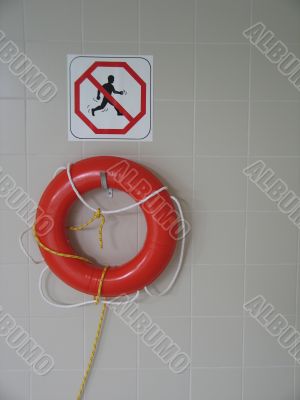no running sign