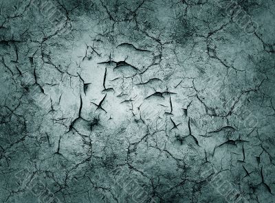 Gray-blue cracked background