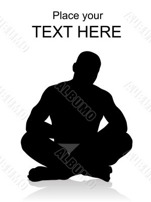 young man sitting on the floor