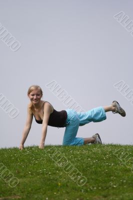 Doing Gymnastics