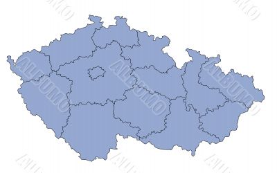 Map of Czech Republic
