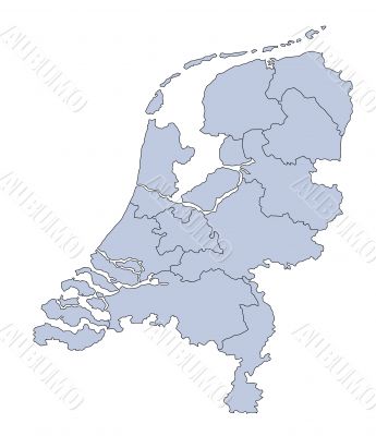 Map of the Netherlands