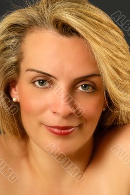 Portrait of a beautiful young blond woman