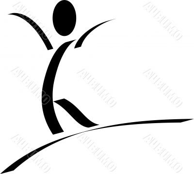 Jubilating person