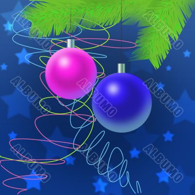 two toys, christmas decoration