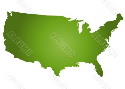 Map of the United States of America