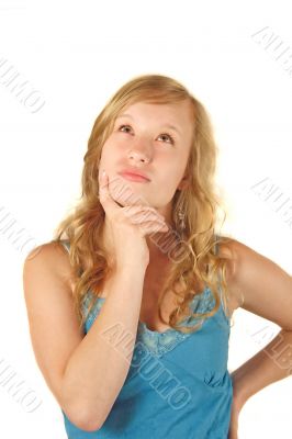 Thoughtfully person