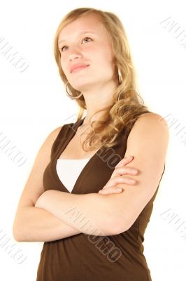 Optimistic young woman