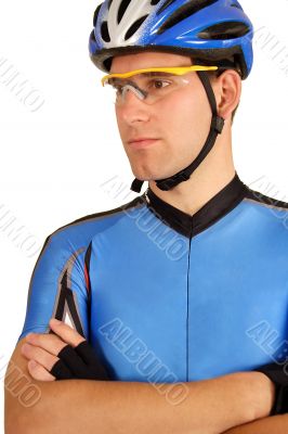 Confident cyclist