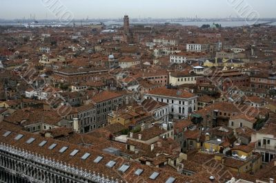 Panoramic view on Venice