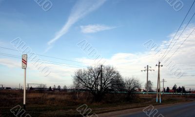 A landscape near the railway