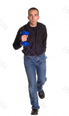 Man Running Towards Camera