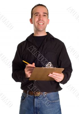 Man With List