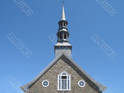 church steeple and blue sky