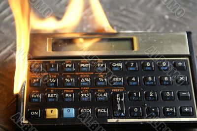 Burning financial calculator