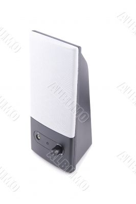 speakers on white