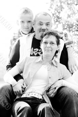 Happy family portrait