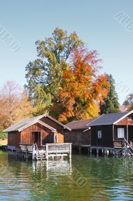 autumn scene at the lake