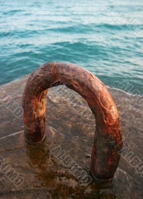 berth and blue sea