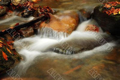 Flowing water
