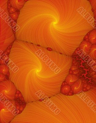 Orange spirals