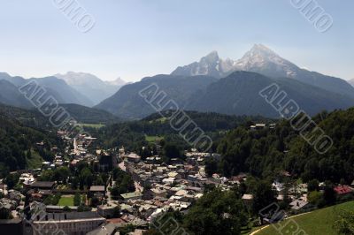 German Alps with Mt. Watzmann